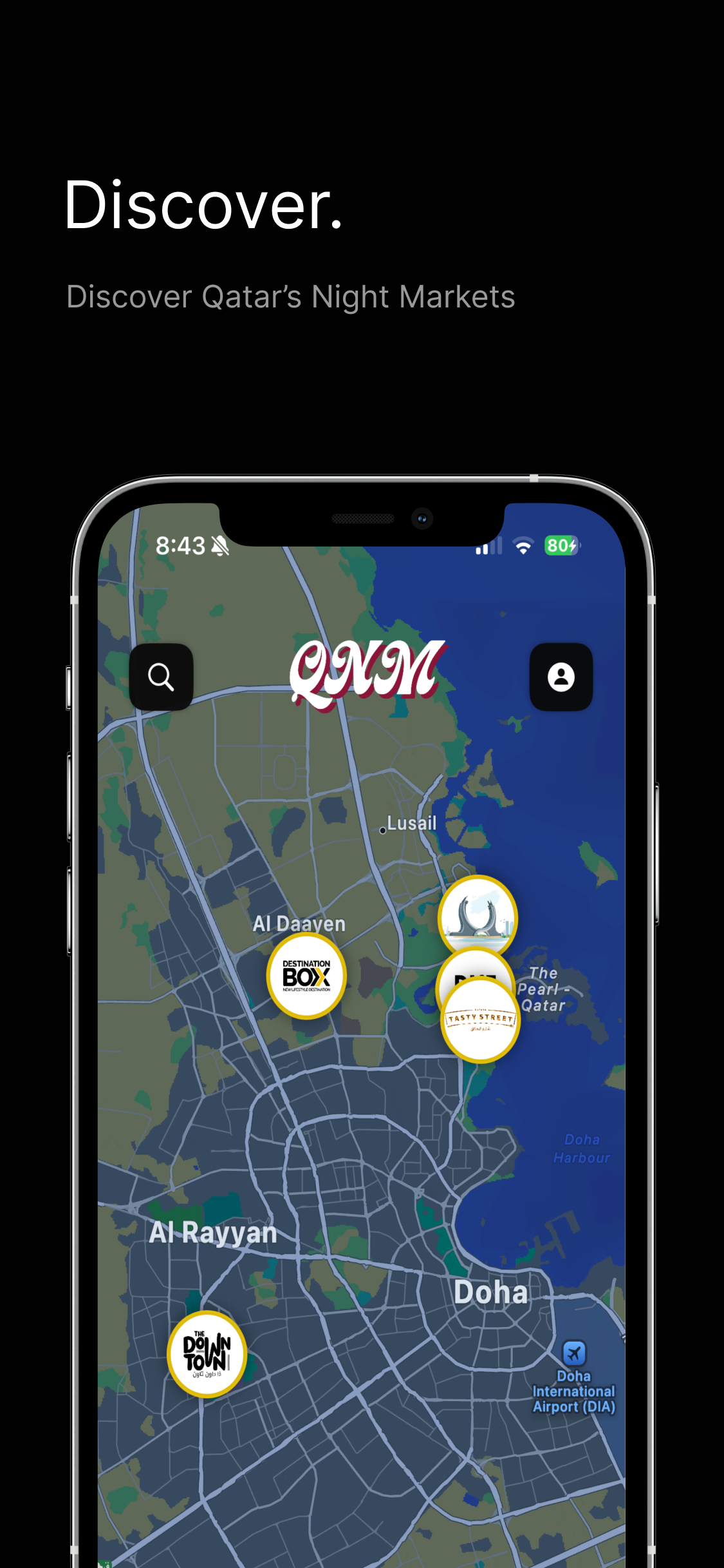 QNM App Home Screen